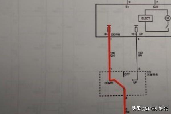 怎么看汽车天窗电路图