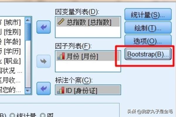 SPSS如何使用bootstrap方法