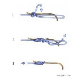 鱼线连接鱼竿打结方法,鱼线连接鱼竿打结方法图解