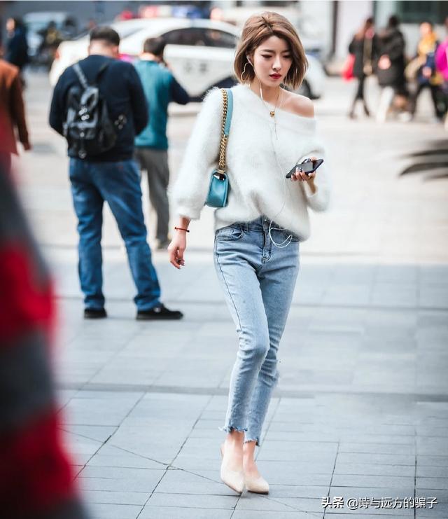 慵懒风毛衣外套如何搭配(图64)