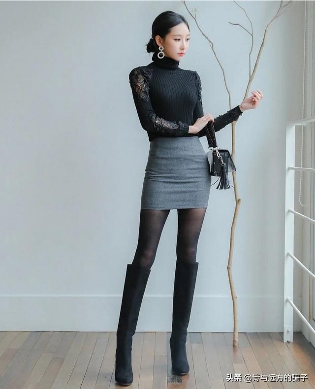 长丝袜如何搭配鞋子好看(图6)