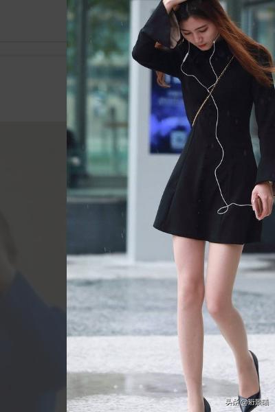 休闲黑裙子如何搭配鞋子(图10)