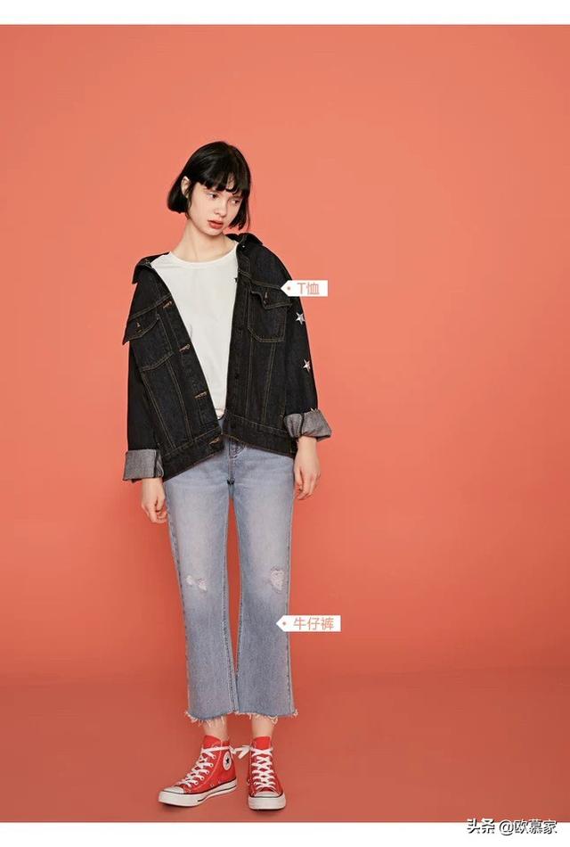 黑色牛仔外套如何搭配女(图6)