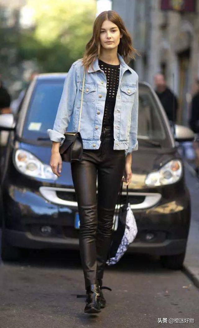 黑色裤子紧身的如何搭配(图5)