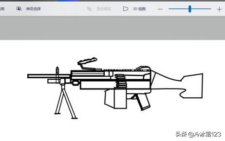 怎么画吃鸡里的重机枪(图11)