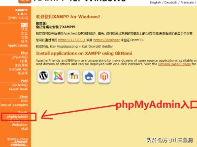 phpMyAdmin使用教程：[1]如何进入管理首页