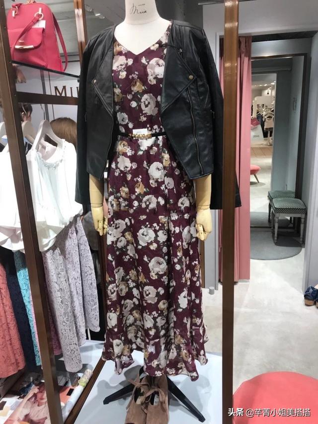 教你皮衣如何搭配连衣裙(图4)