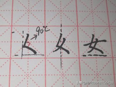 楷书字体硬笔母