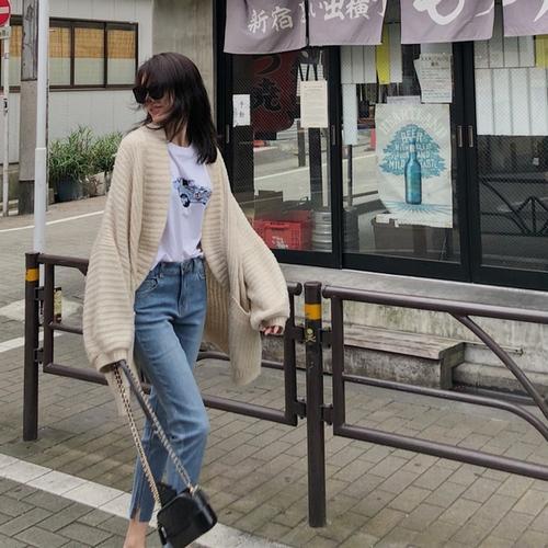慵懒风毛衣外套如何搭配(图90)