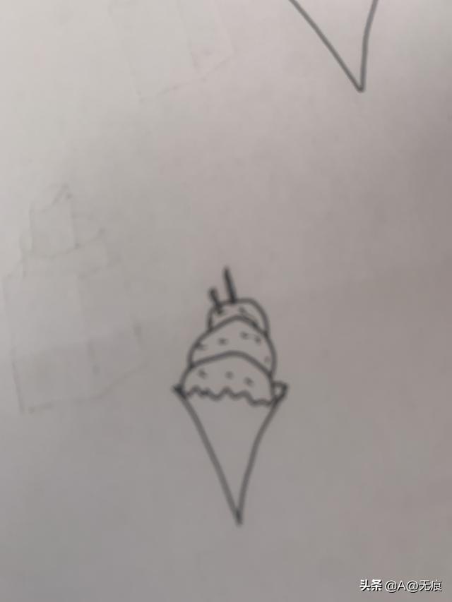 吃冰激凌的场景怎么画