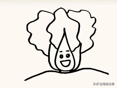 怎么画可以吃的蔬菜卡通(图5)