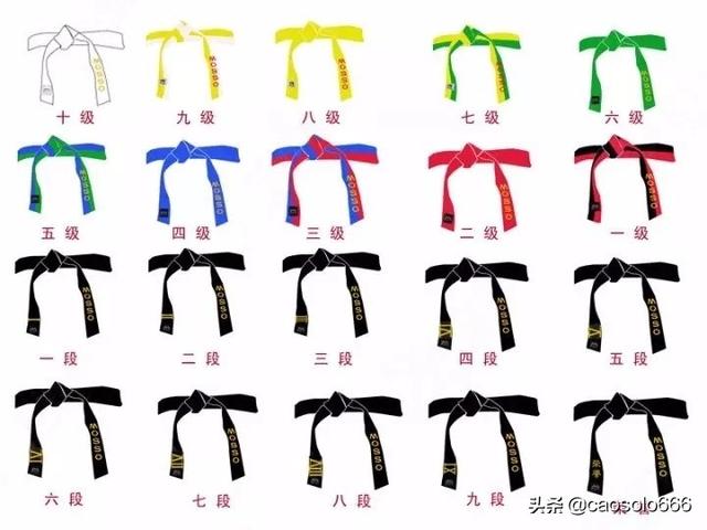 跆拳道段位(跆拳道分哪些段位？)