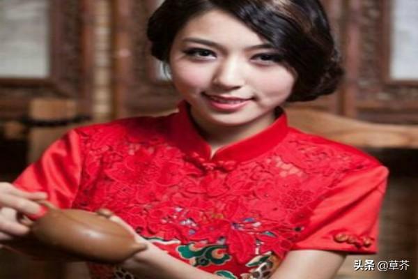 最搭配旗袍的发型图片(图4)