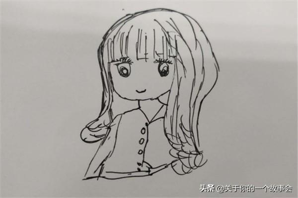 女孩卡通图片（卡通人物女孩彩色简笔画怎么画？）