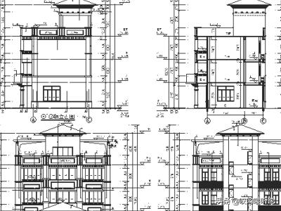 三层自建房设计图纸-三层自建房设计图纸全套