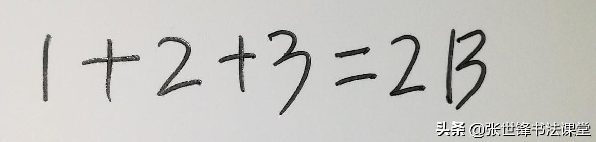 行书数字创意字体手写