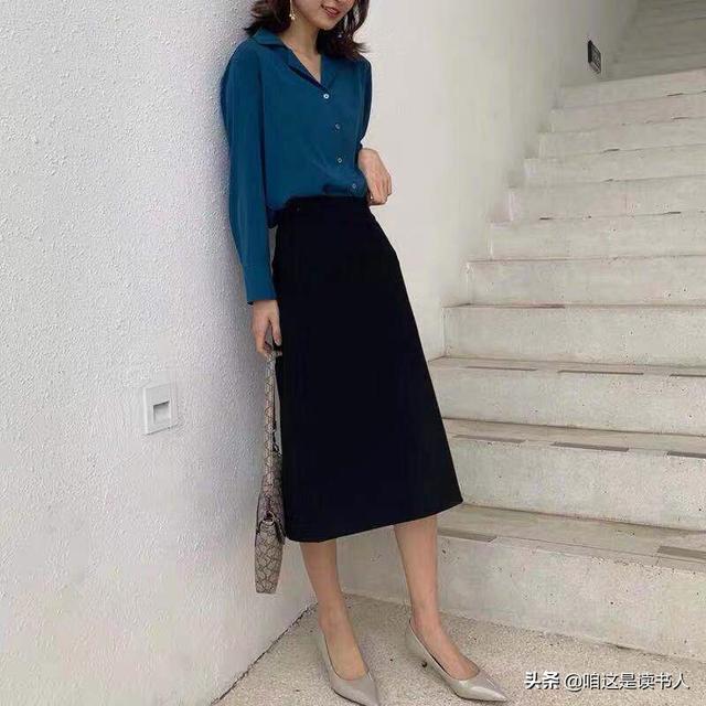中长款a字裙怎么搭配(图1)