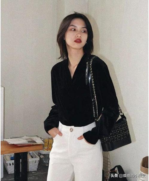 女士黑色衬衣怎么搭配(图21)