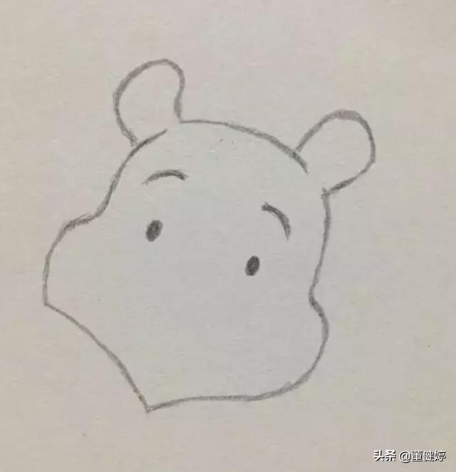 小熊维尼简笔画的画法？