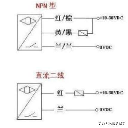 接近开关三线怎么接线