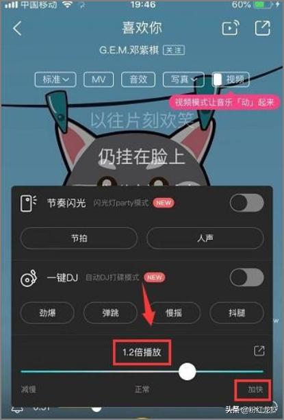 如何加快或减缓歌曲的节奏？