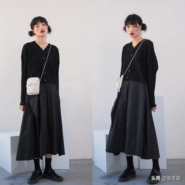 黑色针织外套冬季如何搭配(图9)