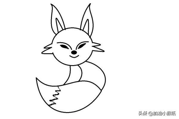 狐狸怎么画简单又漂亮(图6)
