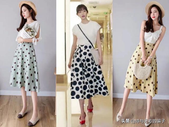 [波点衬衫]波点半身裙搭配攻略？