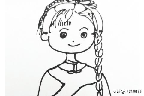 女孩卡通图片（卡通人物女孩彩色简笔画怎么画？）