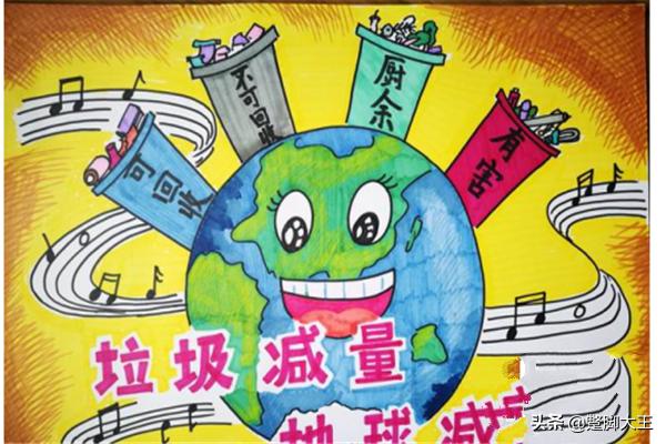 垃圾分类绘画