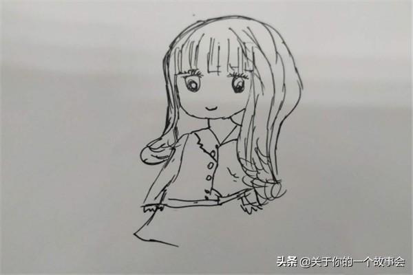 女孩卡通图片（卡通人物女孩彩色简笔画怎么画？）