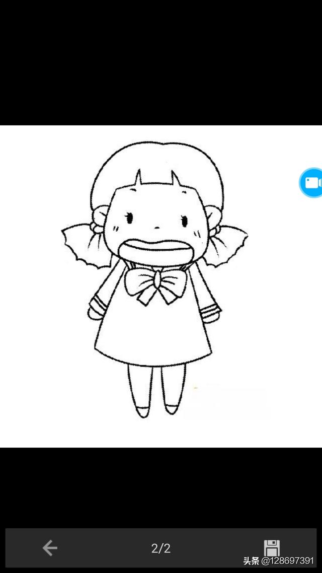 怎么画一个可爱的小女孩
