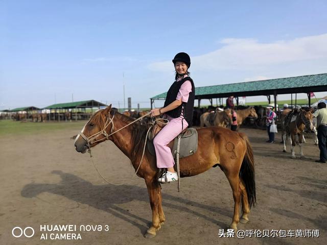 牧民举国旗策马奔腾图片