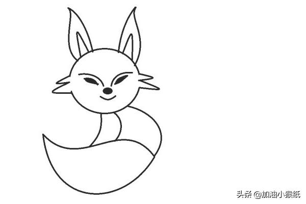狐狸怎么画简单又漂亮(图5)