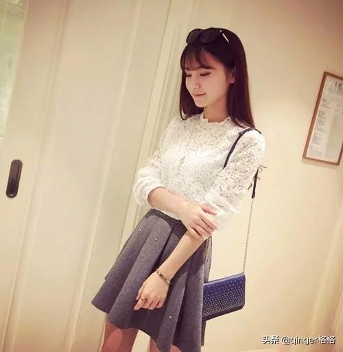 蕾丝打底裙如何搭配好看(图2)