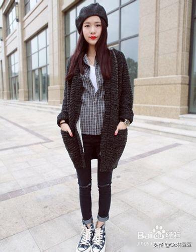 上衣宽松大毛衣如何搭配(图2)