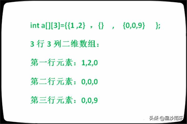 C语言——关于二维数组的初始化问题