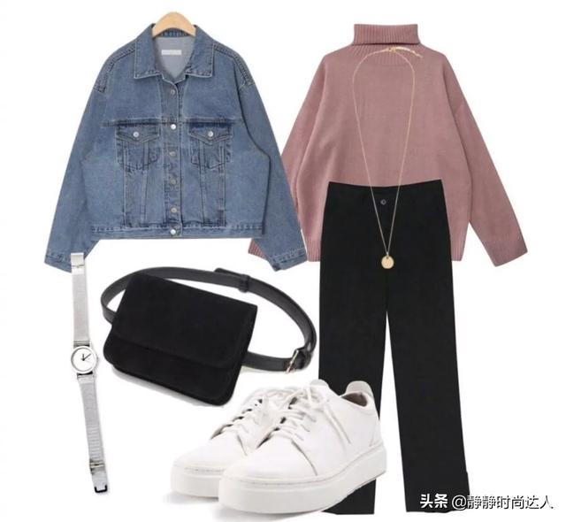 大牛仔上衣如何搭配好看(图40)