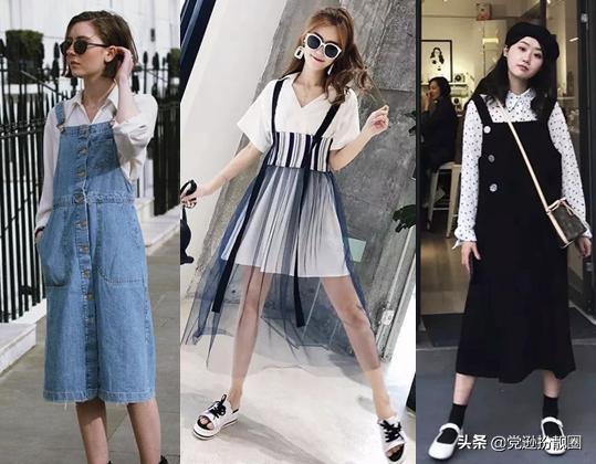 蓝色背带裙如何搭配秋冬(图6)