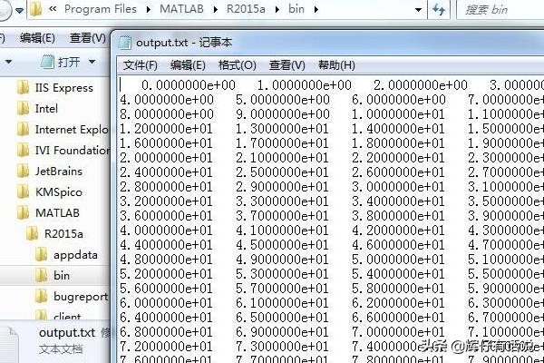 Matlab输出数据到.txt文件中方法（1）
