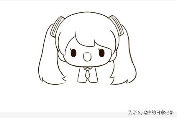 [初音q版萌图]怎么画初音未来？