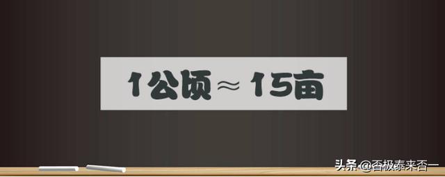 公顷换算成亩?公顷换算成亩的公式!