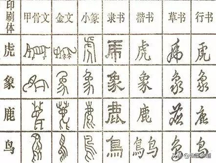 小篆字体盲人摸象