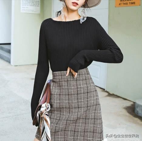 格子连衣裙冬日如何搭配(图3)