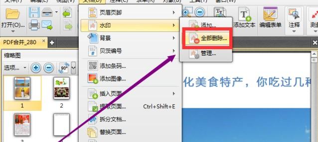 请问谁知道怎么把PDF文档内的水印批量去除