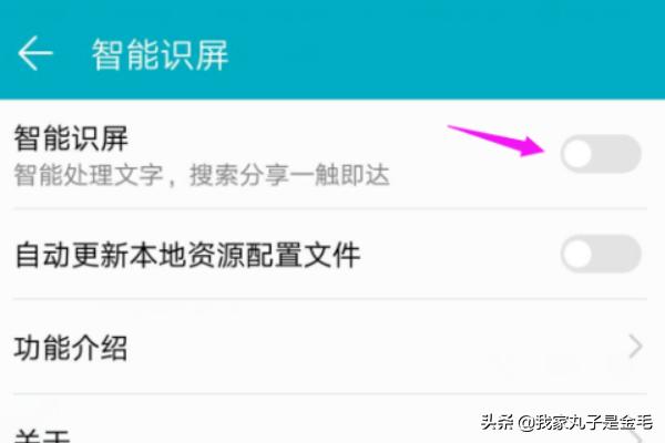 华为手机怎么开启智能识屏？：智能识屏