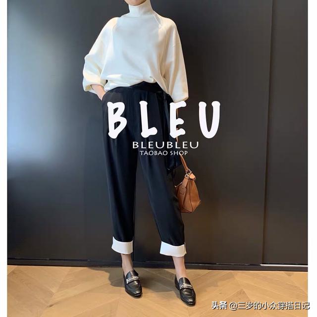 时尚白色大毛衣如何搭配(图12)