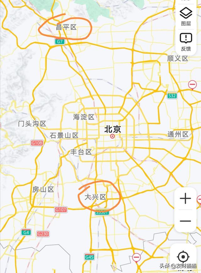 大兴机场到昌平的公交路线，大兴机场到昌平的公交路线图