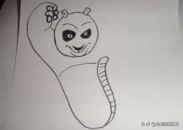 成年熊猫吃竹子怎么画(图10)