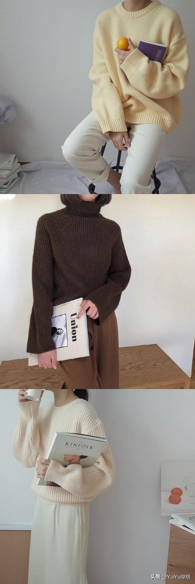 慵懒风毛衣外套如何搭配(图40)
